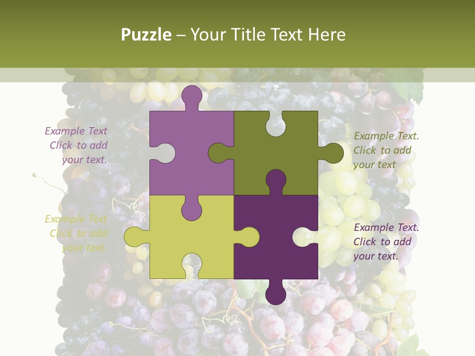 Grapes Drink Concept PowerPoint Template