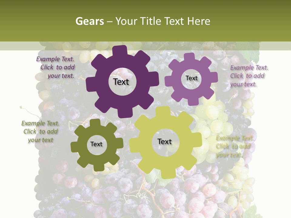 Grapes Drink Concept PowerPoint Template