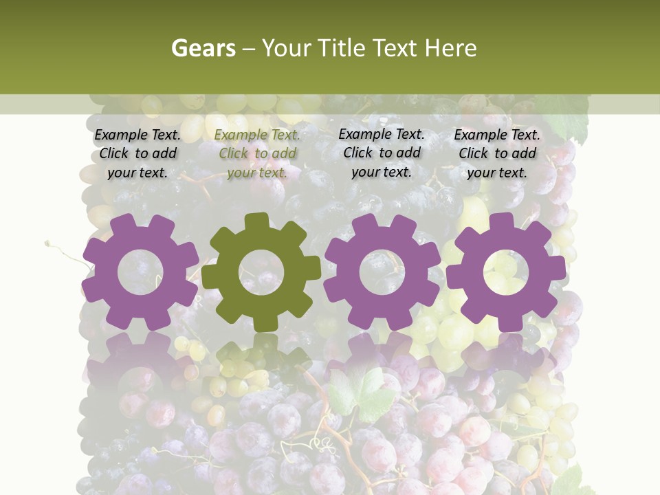 Grapes Drink Concept PowerPoint Template