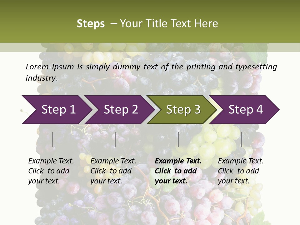 Grapes Drink Concept PowerPoint Template