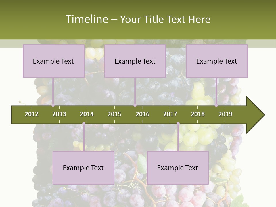 Grapes Drink Concept PowerPoint Template
