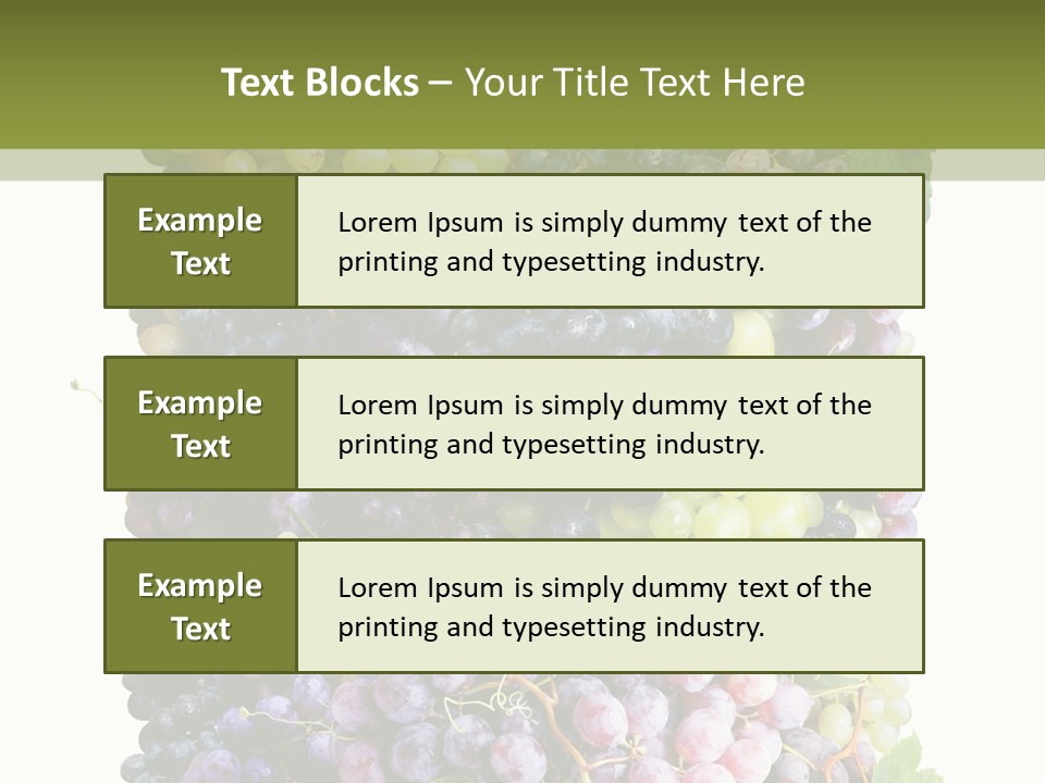 Grapes Drink Concept PowerPoint Template
