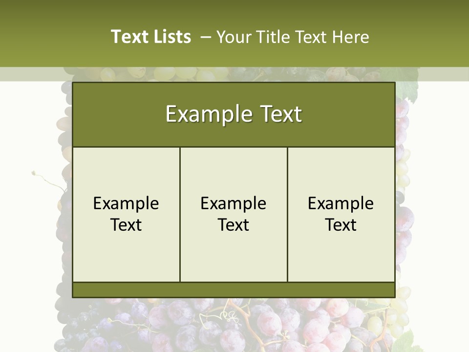 Grapes Drink Concept PowerPoint Template