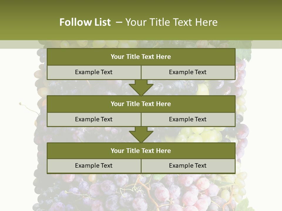 Grapes Drink Concept PowerPoint Template