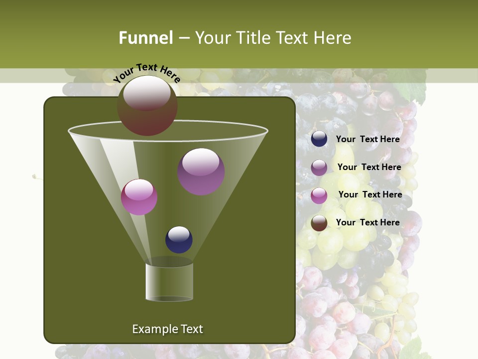 Grapes Drink Concept PowerPoint Template