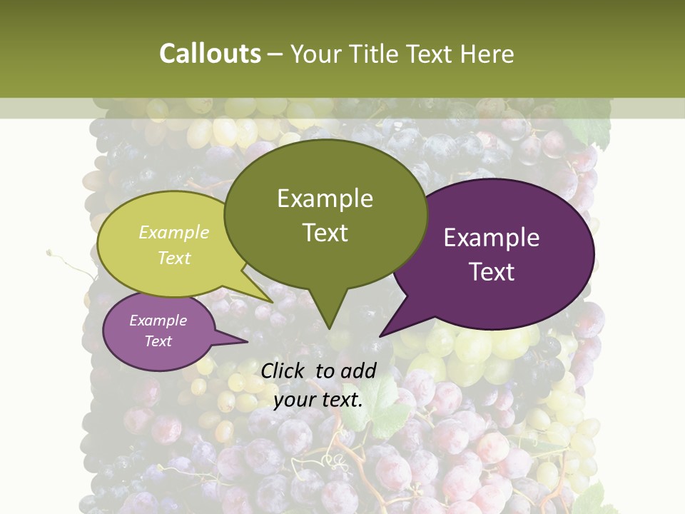 Grapes Drink Concept PowerPoint Template