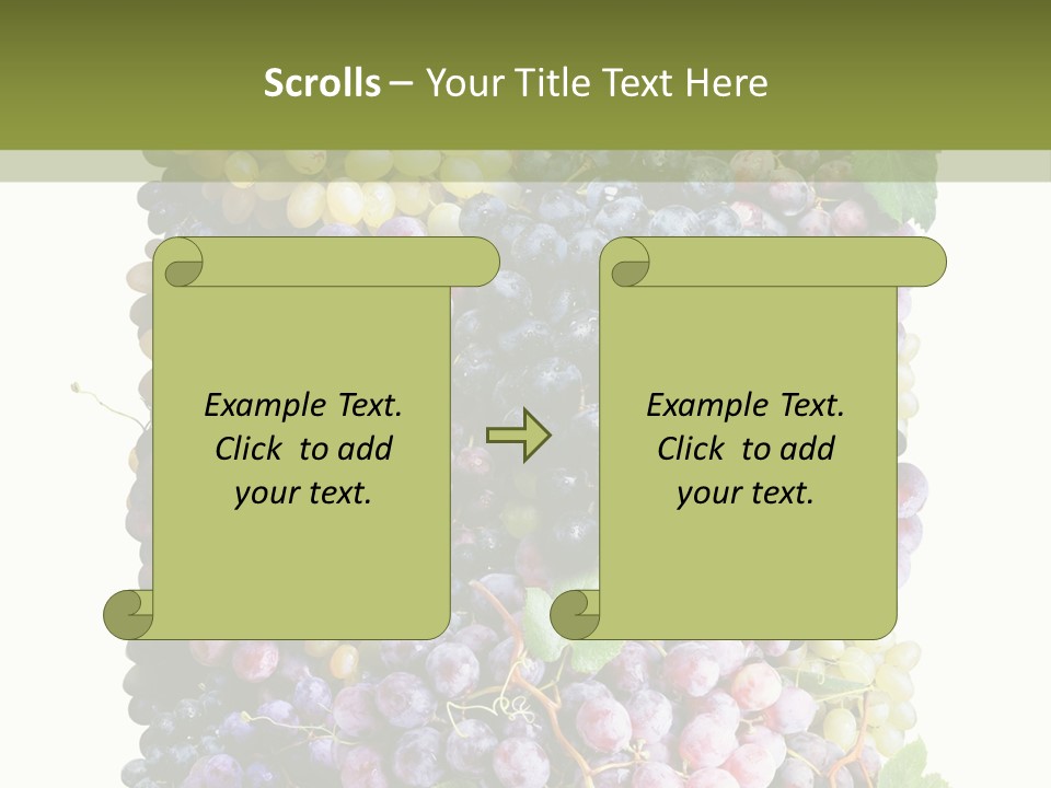 Grapes Drink Concept PowerPoint Template