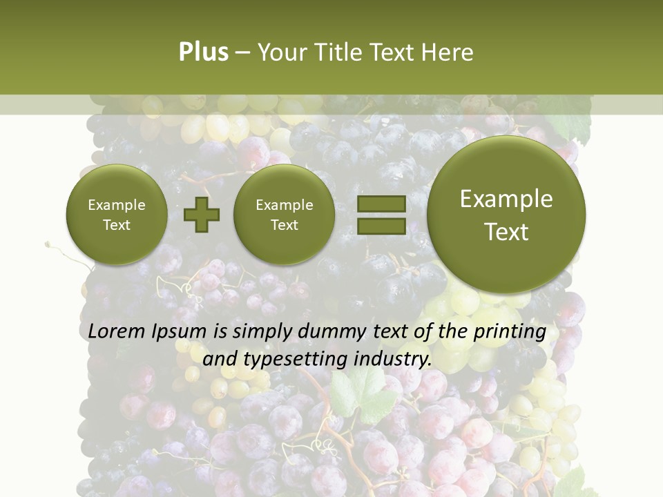 Grapes Drink Concept PowerPoint Template