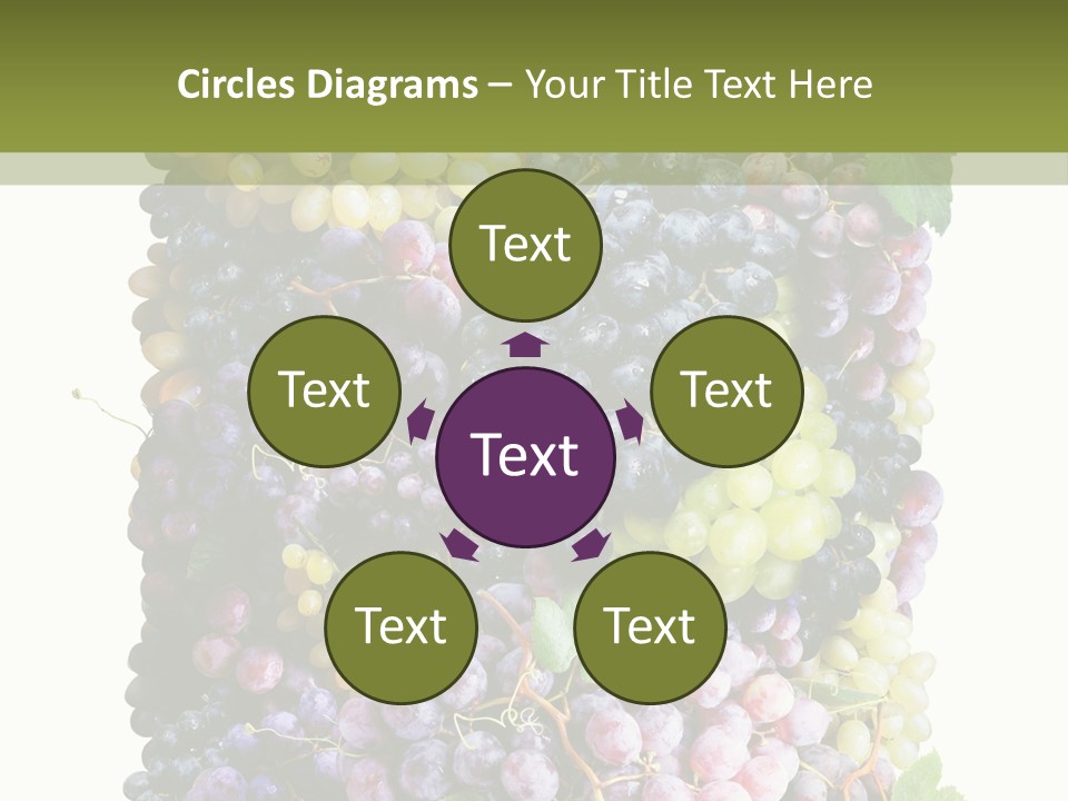 Grapes Drink Concept PowerPoint Template