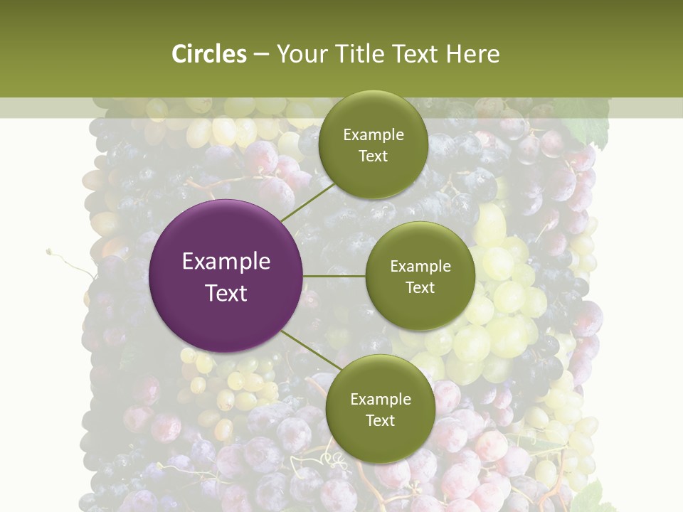 Grapes Drink Concept PowerPoint Template