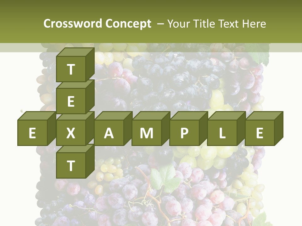 Grapes Drink Concept PowerPoint Template