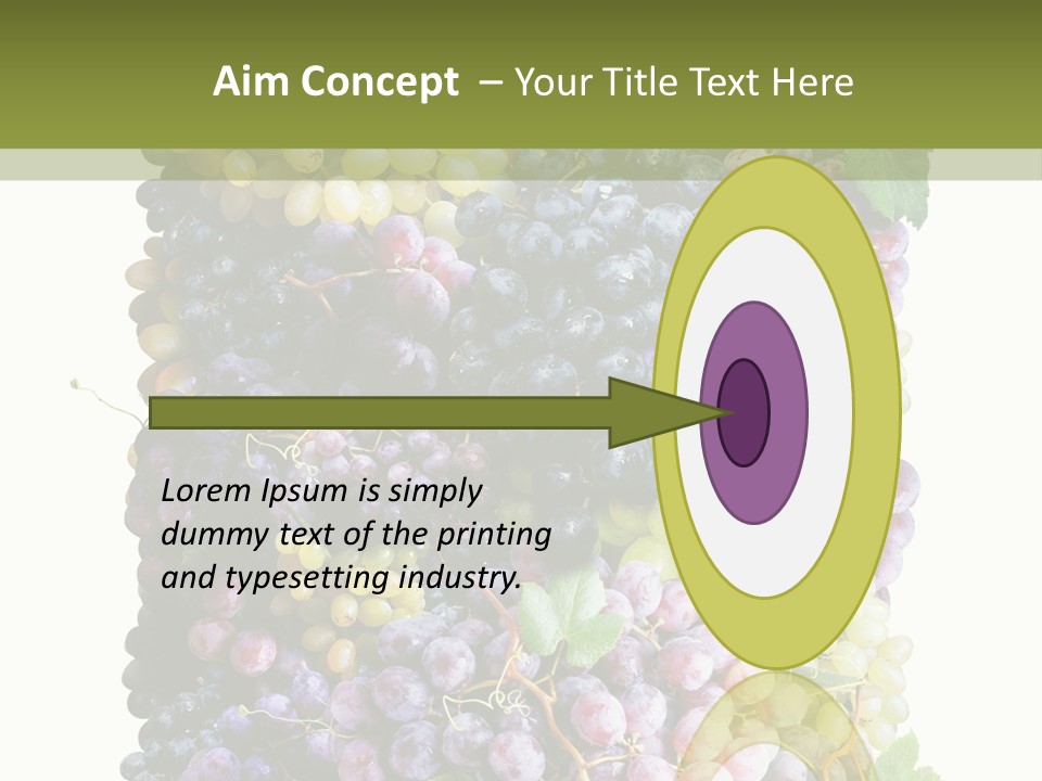 Grapes Drink Concept PowerPoint Template