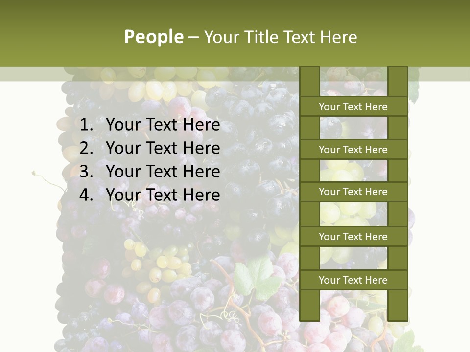 Grapes Drink Concept PowerPoint Template