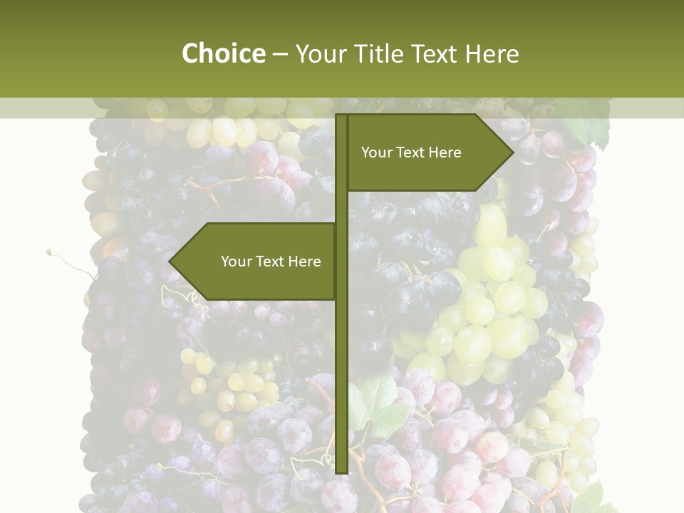 Grapes Drink Concept PowerPoint Template