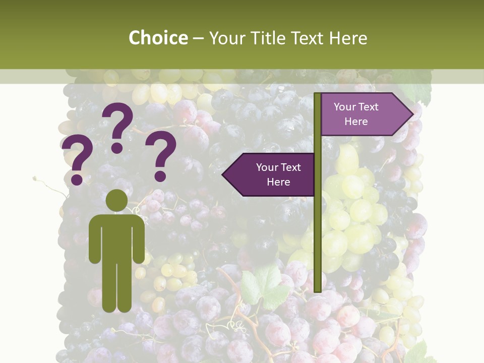 Grapes Drink Concept PowerPoint Template