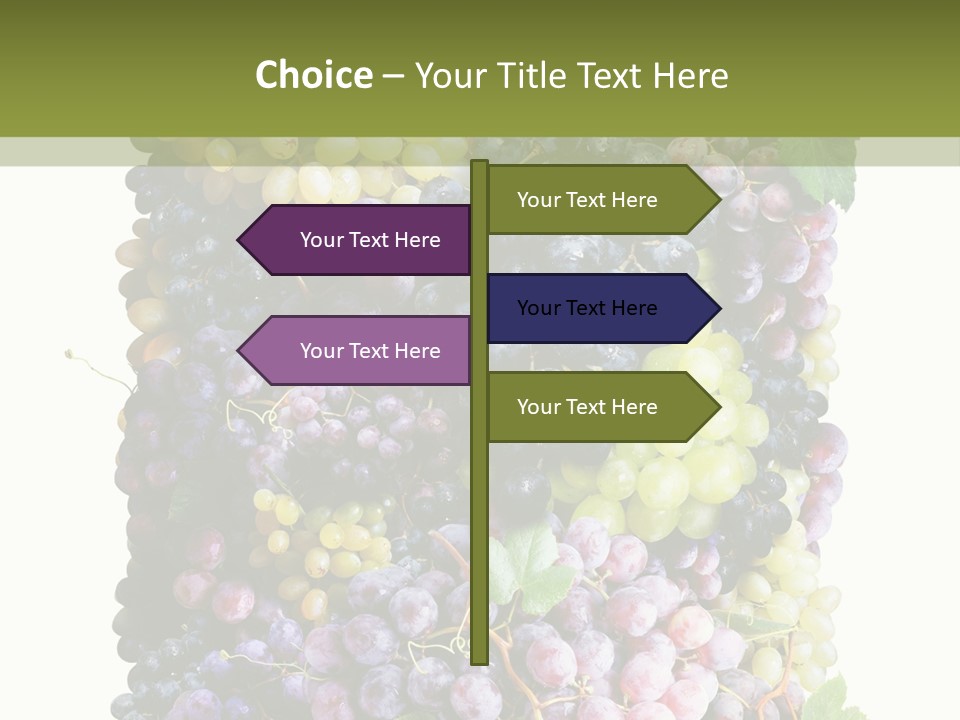 Grapes Drink Concept PowerPoint Template