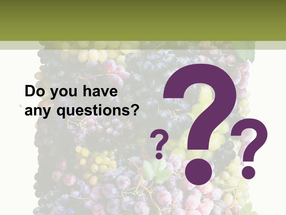 Grapes Drink Concept PowerPoint Template