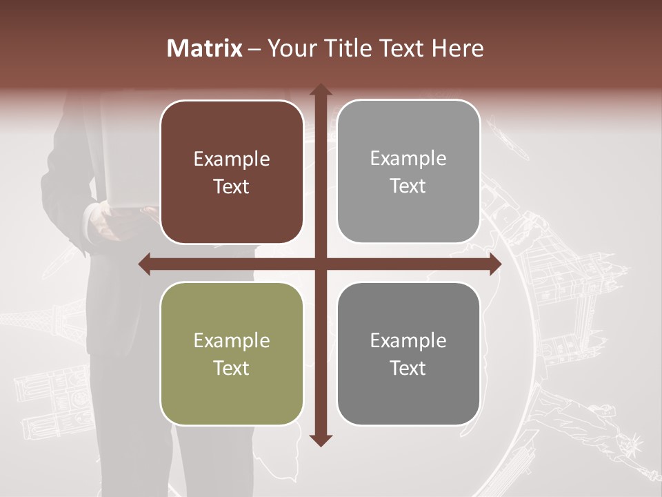Earth Software Hand PowerPoint Template