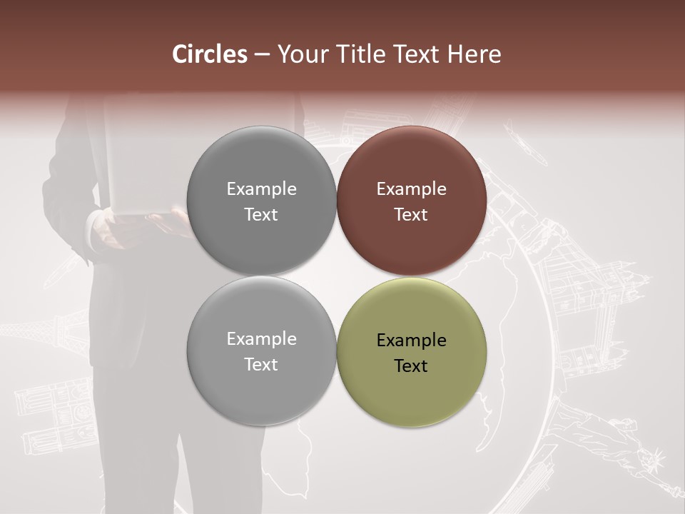 Earth Software Hand PowerPoint Template