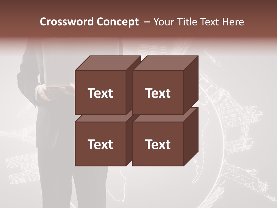 Earth Software Hand PowerPoint Template
