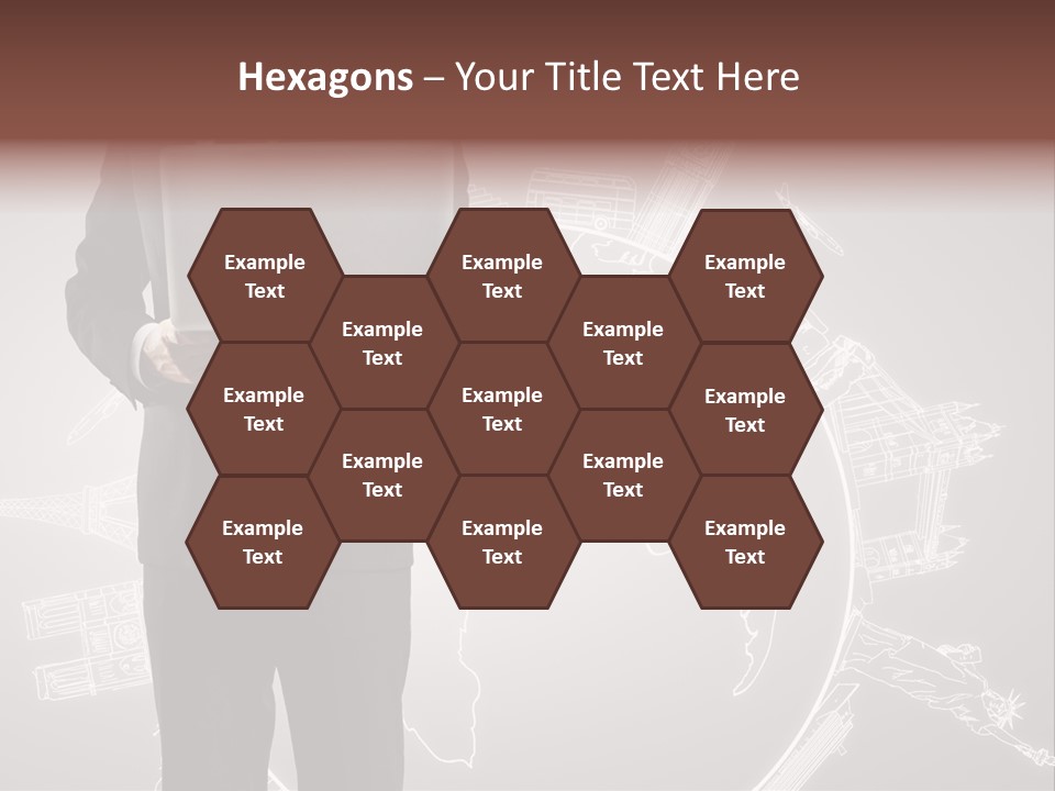 Earth Software Hand PowerPoint Template