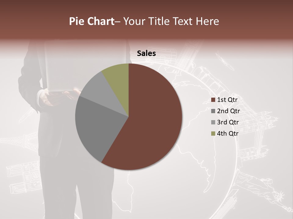 Earth Software Hand PowerPoint Template