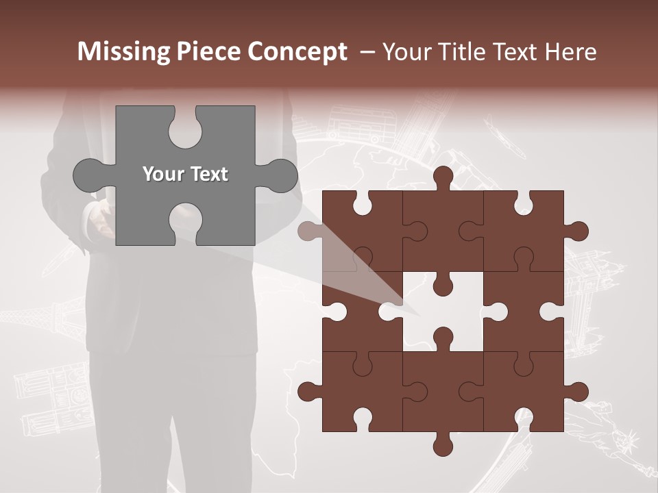Earth Software Hand PowerPoint Template