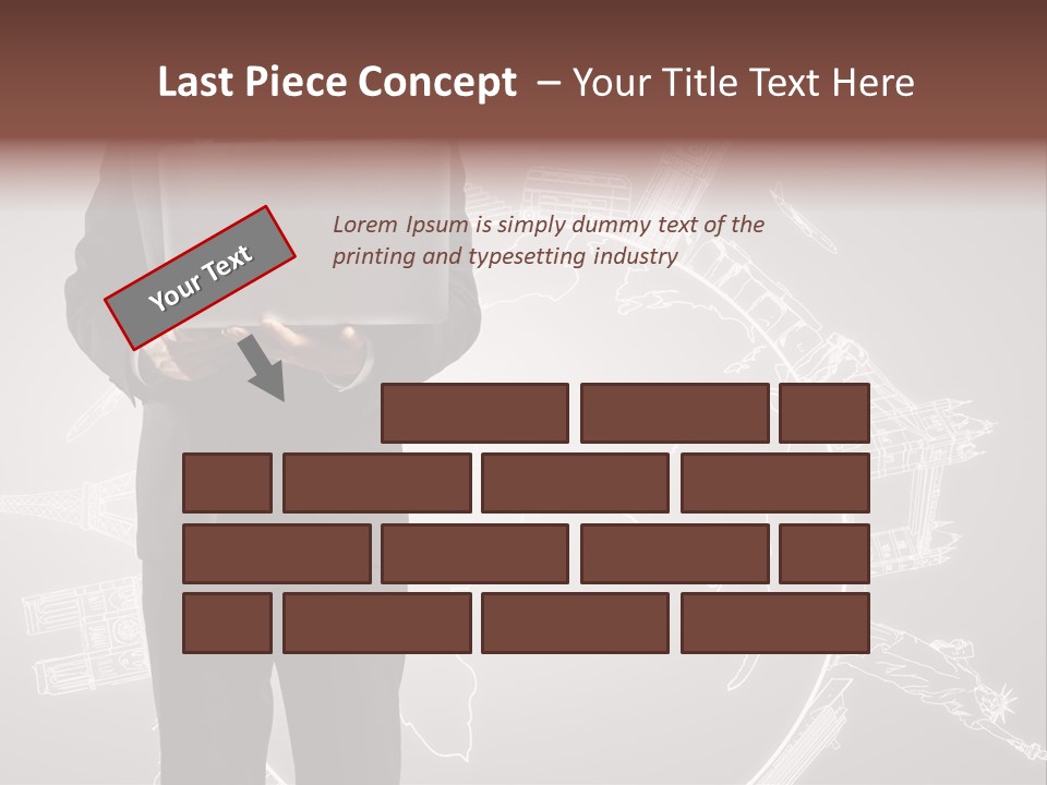 Earth Software Hand PowerPoint Template
