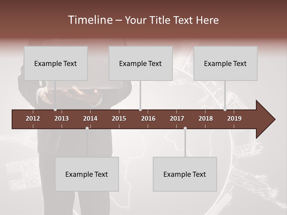 Earth Software Hand PowerPoint Template