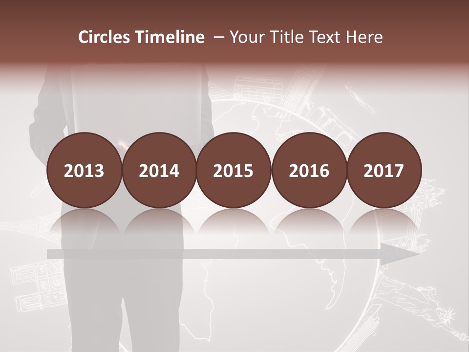 Earth Software Hand PowerPoint Template