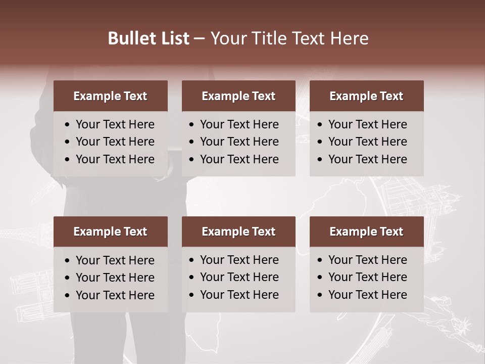 Earth Software Hand PowerPoint Template