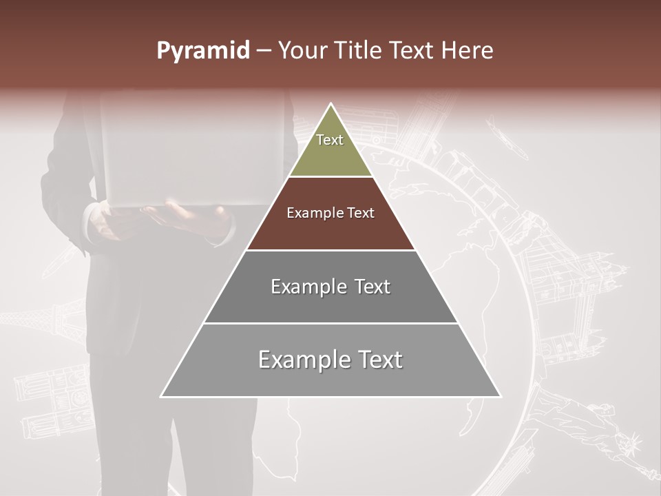 Earth Software Hand PowerPoint Template