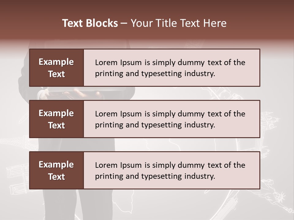 Earth Software Hand PowerPoint Template