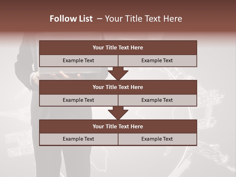Earth Software Hand PowerPoint Template