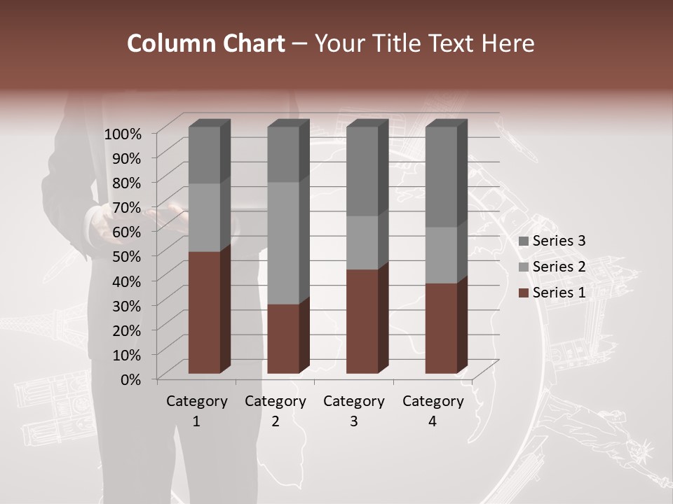 Earth Software Hand PowerPoint Template