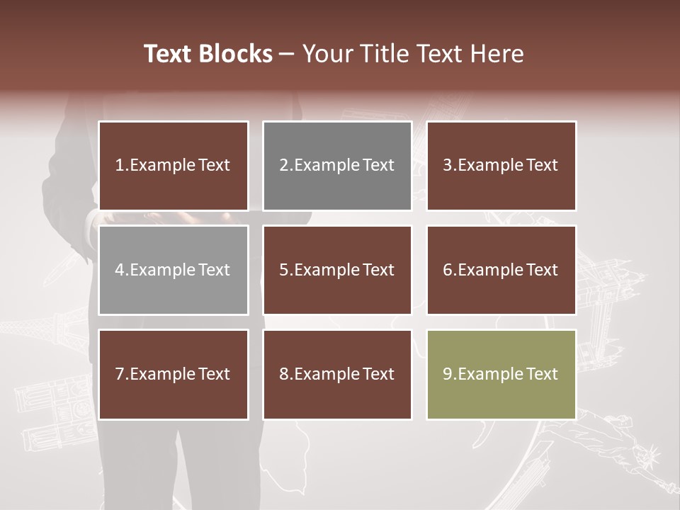 Earth Software Hand PowerPoint Template