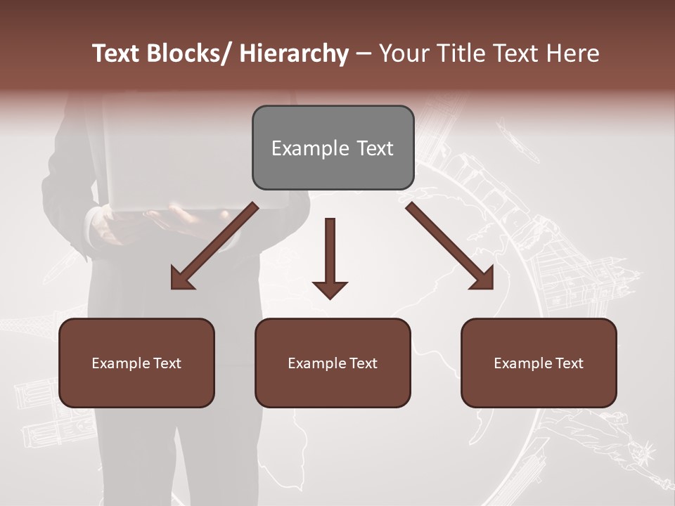 Earth Software Hand PowerPoint Template