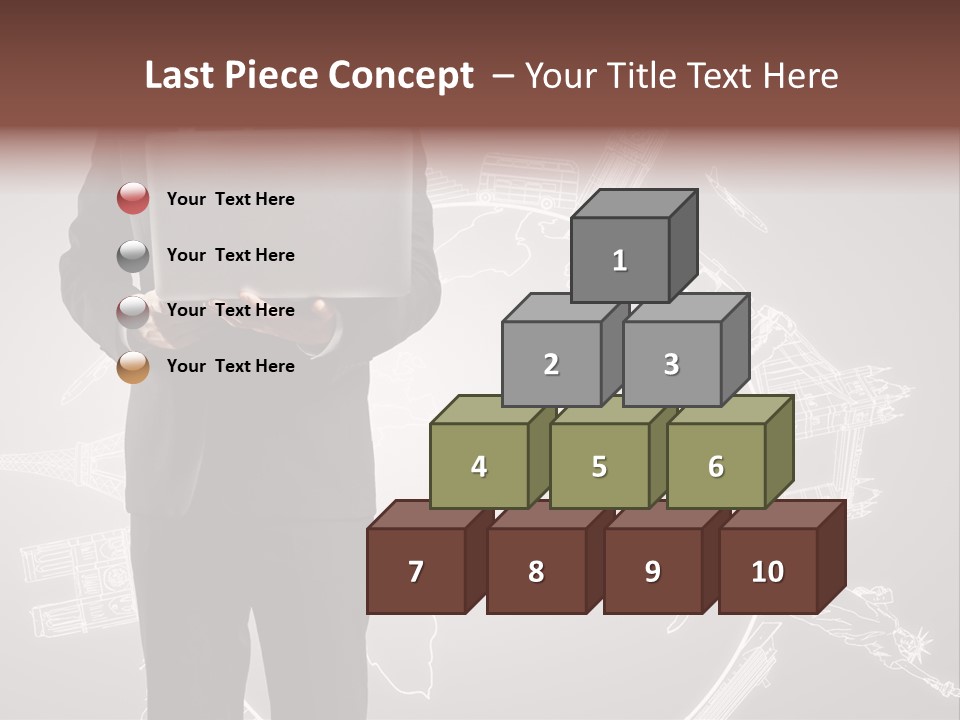 Earth Software Hand PowerPoint Template