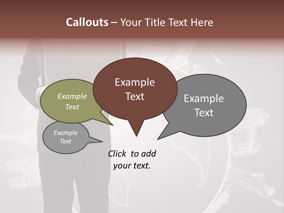 Earth Software Hand PowerPoint Template