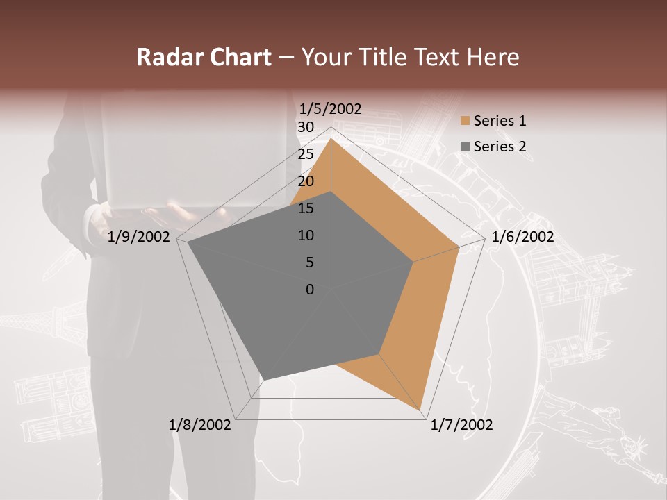 Earth Software Hand PowerPoint Template
