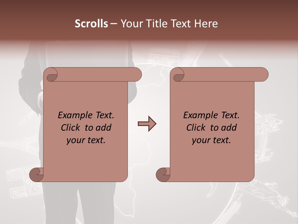 Earth Software Hand PowerPoint Template