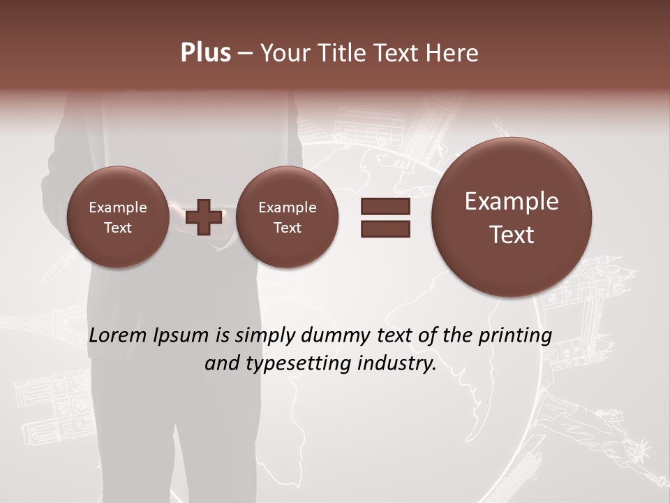 Earth Software Hand PowerPoint Template
