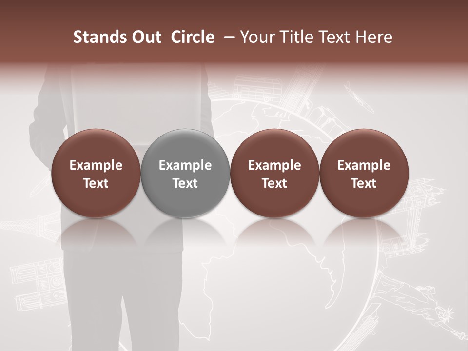 Earth Software Hand PowerPoint Template
