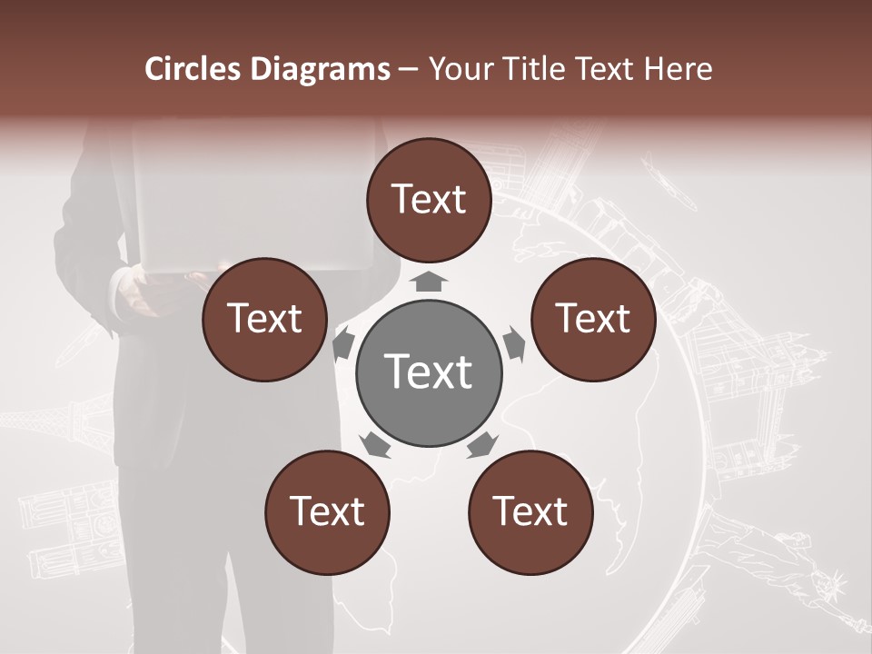 Earth Software Hand PowerPoint Template