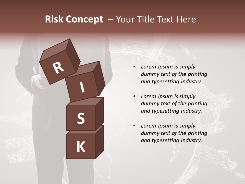 Earth Software Hand PowerPoint Template