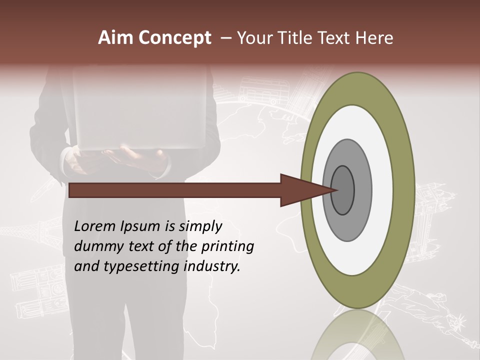 Earth Software Hand PowerPoint Template