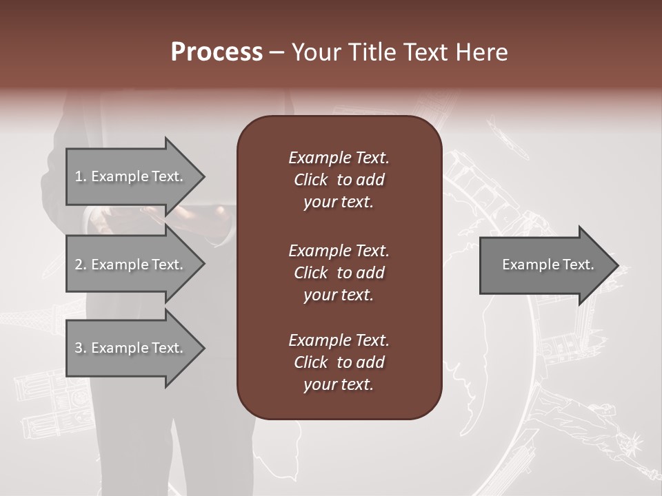 Earth Software Hand PowerPoint Template
