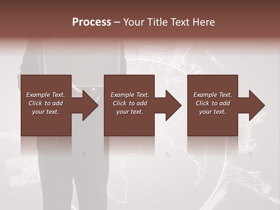 Earth Software Hand PowerPoint Template