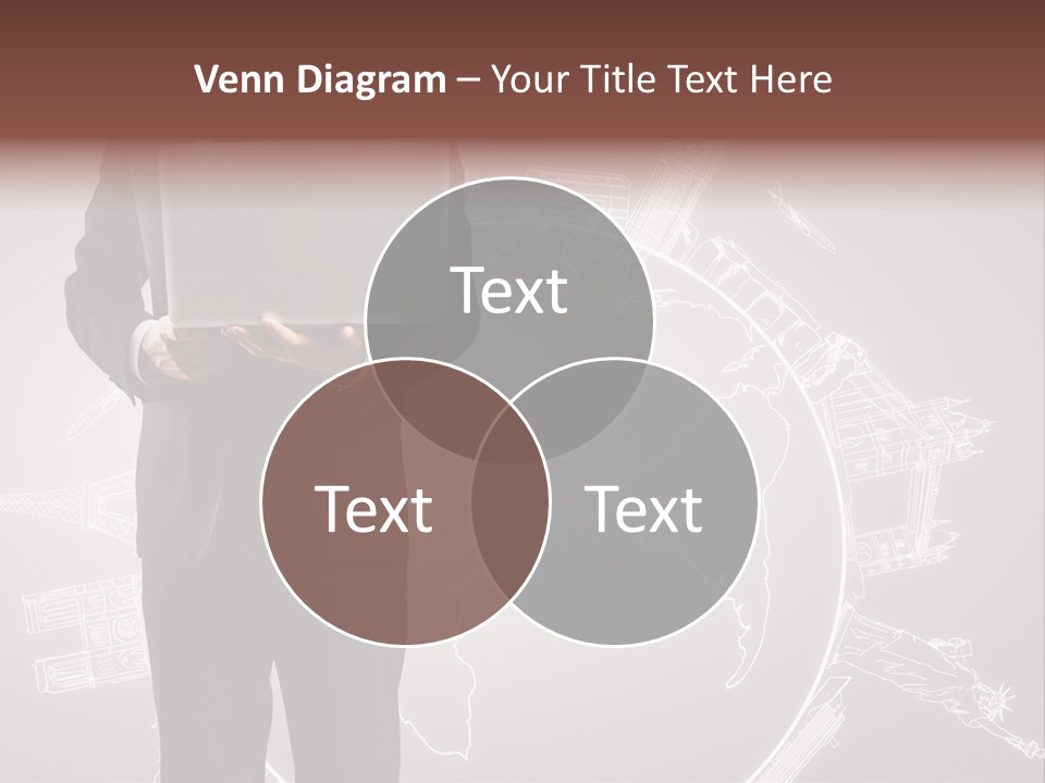 Earth Software Hand PowerPoint Template