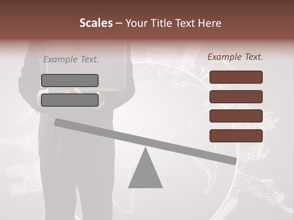 Earth Software Hand PowerPoint Template